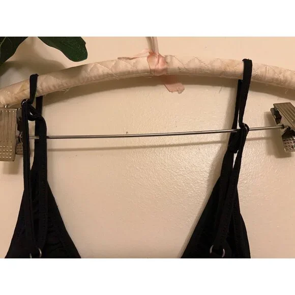 Urban Outfitters/ Women’s Crop Top/ Black/Ruched Crop drawstring/ Small - Picture 4 of 12